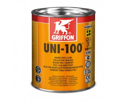 Griffon UNI100 pvc klijai; 250g, 500g, 1000g