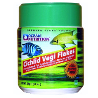 Ocean Nutrition Cichlid Vegi Flake maistas žuvims; 34g, 71g