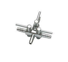 Schego Luftventil 3 oro srauto reguliavimo/uždarymo metalinis vožtuvas; 3 kanalų