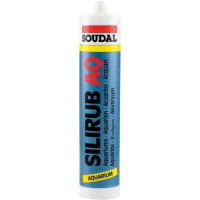 Suodal Silirub AQ Aquaria Juodas silikonas; 310ml